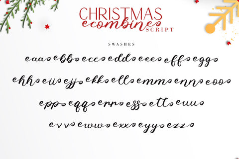 Christmas Combine Font Duo Font AEN Creative Store 