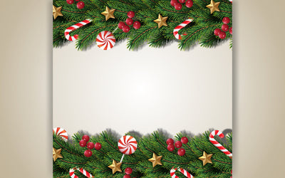 Christmas composition holiday wishes on red background with fir branches for greeting card poster SVG naemmiah021 