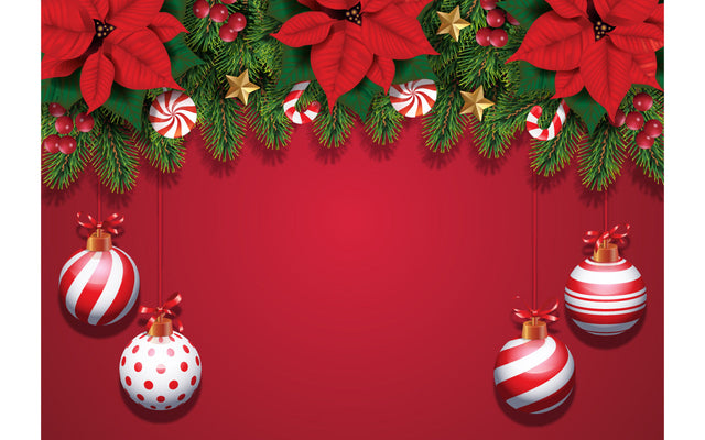 Christmas composition on red background SVG naemmiah021 