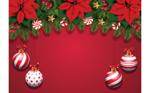 Christmas composition on red background SVG naemmiah021 