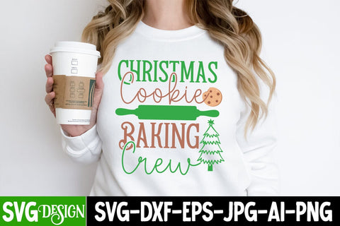 Christmas Cookie Baking Crew SVG Cut File, Christmas Cookie Baking Crew SVG Design , Christmas SVG Cut File, Christmas SVG Quotes, Merry Christmas SVG Design, Christnmas Sublimation PNG SVG BlackCatsMedia 