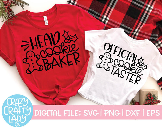 Christmas Cookie Baking | Family Holiday Quote SVG Cut File Bundle SVG Crazy Crafty Lady Co. 