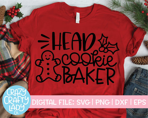 Christmas Cookie Baking | Family Holiday Quote SVG Cut File Bundle SVG Crazy Crafty Lady Co. 