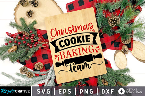 Christmas cookie baking team SVG Design SVG Regulrcrative 