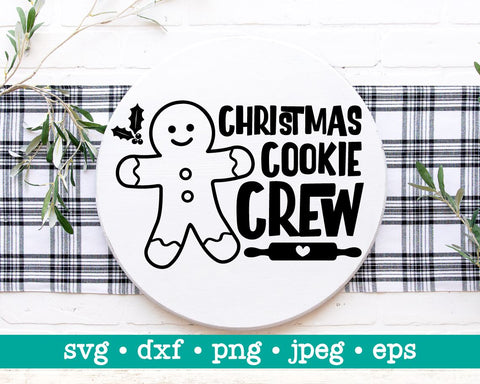 Christmas cookie crew svg, Christmas baking svg, Gingerbread man svg, Family cut files, Funny holiday quote SVG MAKStudion 