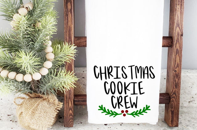 Christmas Cookie Crew Svg, Png, Dxf | Christmas Tea Towel SVG RedFoxDesignsUS 