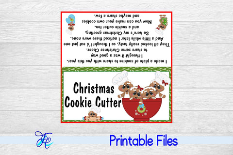 Christmas Cookie Cutter Bag Topper 3D Paper Family Creations 