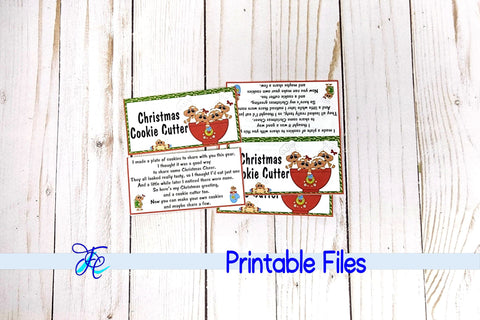 Christmas Cookie Cutter Bag Topper 3D Paper Family Creations 