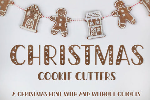 Christmas Cookie Cutters - A Christmas Font Font Stacy's Digital Designs 