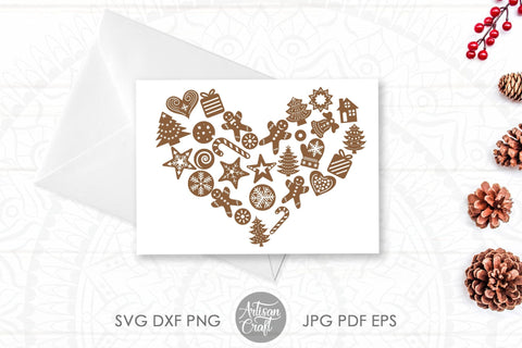 Christmas cookie heart SVG PNG SVG Artisan Craft SVG 