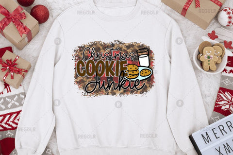 Christmas cookie junkie Sublimation Design Sublimation Regulrcrative 