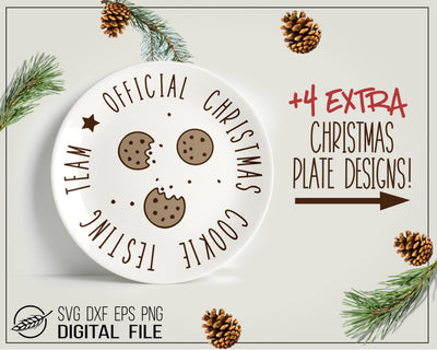 Christmas cookie plates SVG Boertiek 