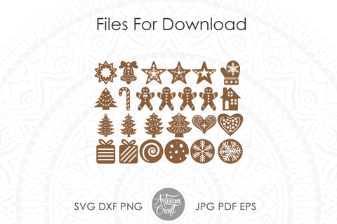 Christmas cookie SVG, gingerbread cookies SVG SVG Artisan Craft SVG 