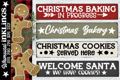 Christmas Cookie SVG Set SVG Whimsical Inklings 
