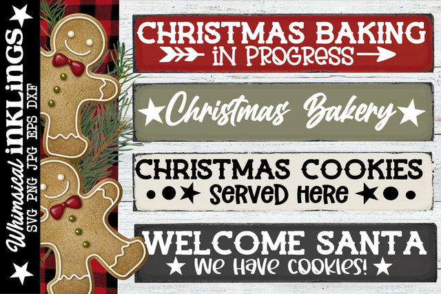 Christmas Cookie SVG Set SVG Whimsical Inklings 