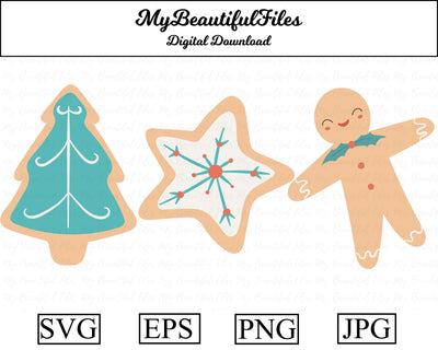 Christmas cookies SVG MyBeautifulFiles 