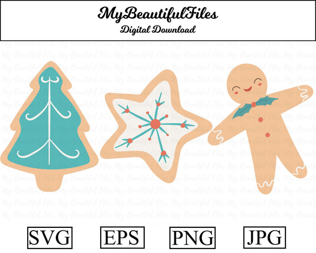 Christmas cookies SVG MyBeautifulFiles 
