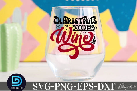 Christmas Cookies wine, Christmas Wine SVG SVG DESIGNISTIC 
