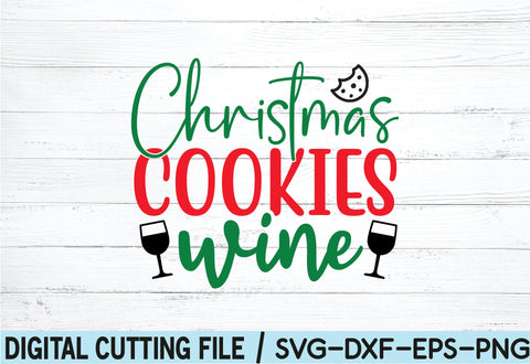 christmas cookies wine SVG SVG buydesign 