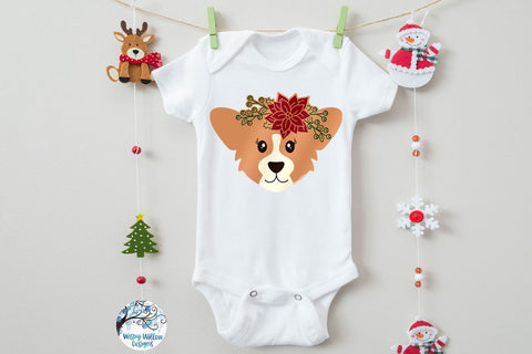Christmas Corgi Dog SVG SVG Wispy Willow Designs 