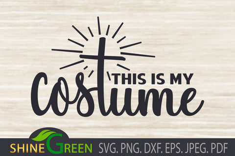 Christmas Costume Face Mask SVG Jesus Cross DXF SVG Shine Green Art 
