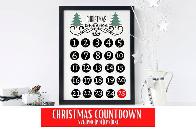 Christmas Countdown Calendar SVG SVG MockupSvgVenue 