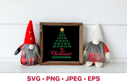 Christmas Countdown sign. Christmas svg. Advent calendar SVG LaBelezoka 