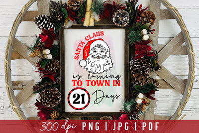 Christmas Countdown Sublimation Design PNG Sublimation CraftLabSVG 