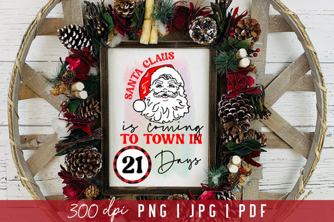 Christmas Countdown Sublimation Design PNG Sublimation CraftLabSVG 