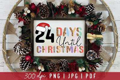Christmas Countdown Sublimation Design Sublimation CraftLabSVG 