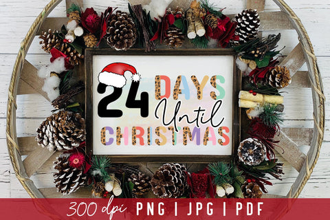 Christmas Countdown Sublimation Design Sublimation CraftLabSVG 