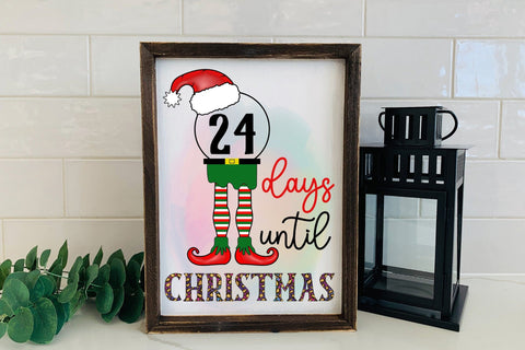 Christmas Countdown Sublimation PNG Sublimation CraftLabSVG 