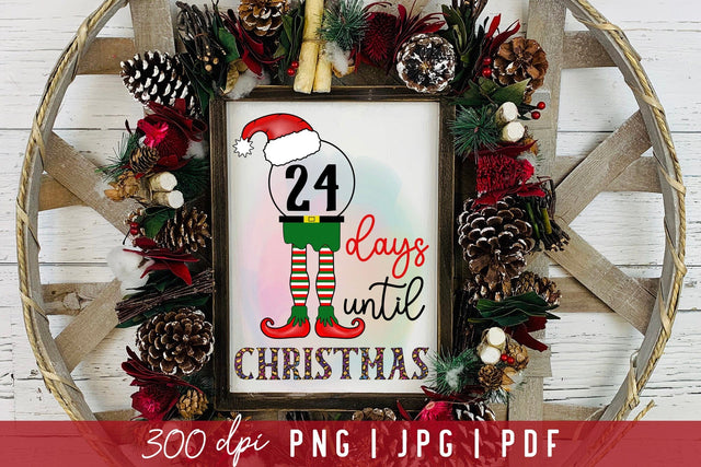 Christmas Countdown Sublimation PNG Sublimation CraftLabSVG 