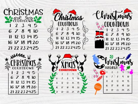Christmas Countdown SVG Bundle, Advent Calendar SVG TonisArtStudio 