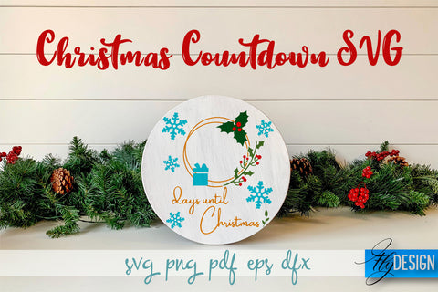 Christmas Countdown SVG Bundle | Winter Design | Funny Xmas SVG Fly Design 