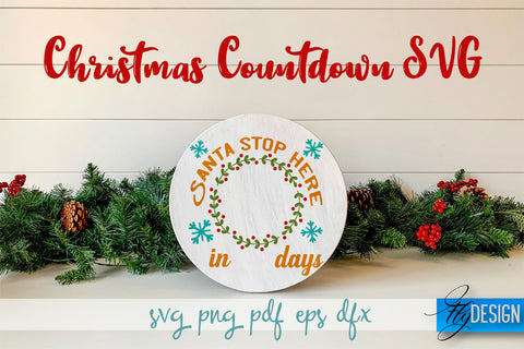 Christmas Countdown SVG Bundle | Winter Design | Funny Xmas SVG Fly Design 