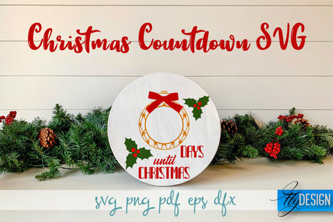 Christmas Countdown SVG Bundle | Winter Design | Funny Xmas SVG Fly Design 
