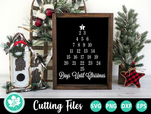 Christmas Countdown SVG | Christmas Tree SVG TrueNorthImagesCA 