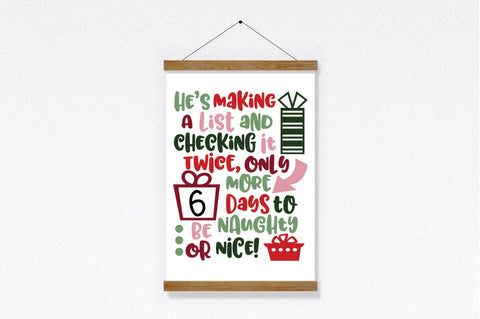 Christmas Countdown SVG Cut File Bundle - Includes 10 Designs SVG Old Market 