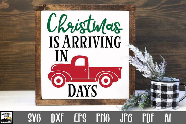 Christmas Countdown SVG Cut File - Christmas Truck SVG SVG Old Market 