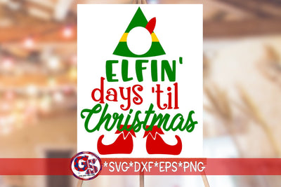 Christmas Countdown SVG DXF EPS PNG SVG Greedy Stitches 