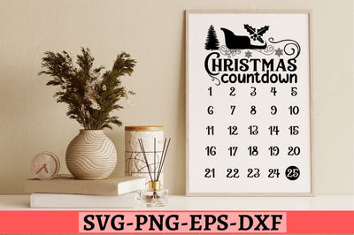 Christmas countdown SVG SVG DESIGNISTIC 