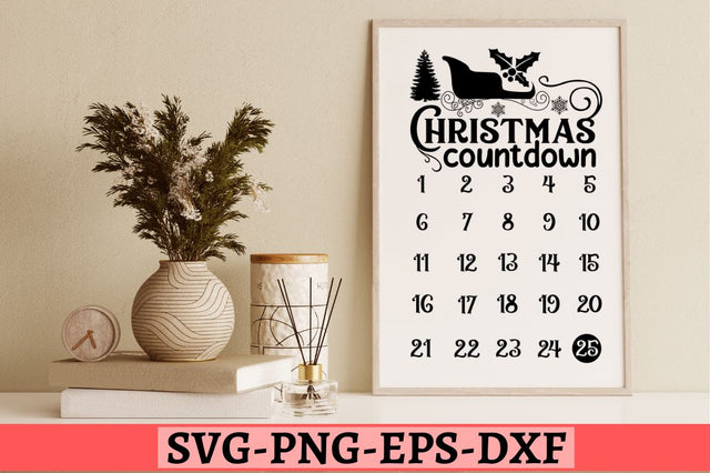 Christmas countdown SVG SVG DESIGNISTIC 