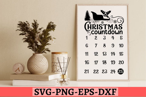 Christmas countdown SVG SVG DESIGNISTIC 