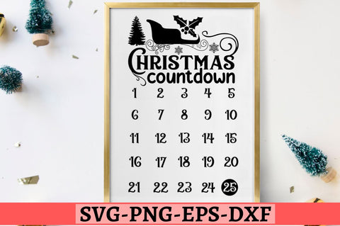 Christmas countdown SVG SVG DESIGNISTIC 