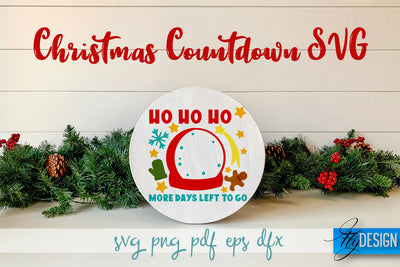 Christmas Countdown SVG | Winter Design | Funny Xmas SVG Fly Design 