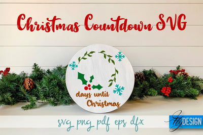 Christmas Countdown SVG | Winter Design | Funny Xmas SVG Fly Design 