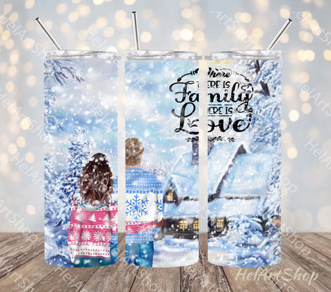 Christmas Couple Tumbler PNG | Sublimation Wrap PNG Sublimation _HelArtShop_ 