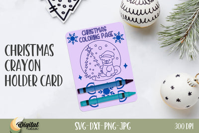 Christmas Crayon Holder Cards. Paper Cut Christmas Cards. Joy Card Paper 3D Paper Evgenyia Guschina 