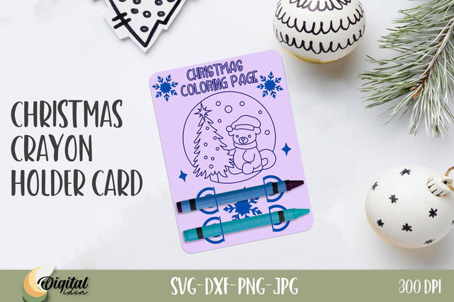 Christmas Crayon Holder Cards. Paper Cut Christmas Cards. Joy Card Paper 3D Paper Evgenyia Guschina 